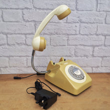 Load image into Gallery viewer, Retro Telephone Lamp Mustard / Cream