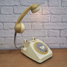 Load image into Gallery viewer, Retro Telephone Lamp Cream / Mustard