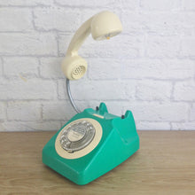 Load image into Gallery viewer, Retro Telephone Lamp Emerald Green / Cream