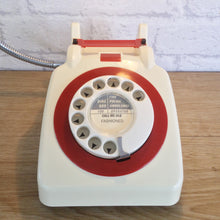 Load image into Gallery viewer, Retro Telephone Lamp Cream / Red