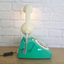 Load image into Gallery viewer, Retro Telephone Lamp Emerald Green / Cream
