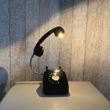 Load image into Gallery viewer, Retro Telephone Lamp Black