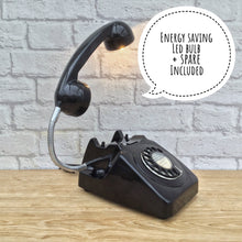 Load image into Gallery viewer, Retro Telephone Lamp Black
