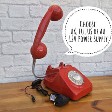 Load image into Gallery viewer, Retro Telephone Lamp Red
