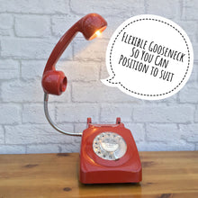 Load image into Gallery viewer, Retro Telephone Lamp Red