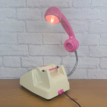 Load image into Gallery viewer, Retro Telephone Lamp Cream / Pink
