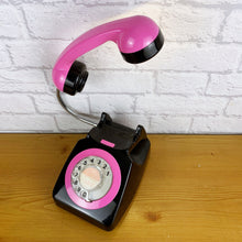 Load image into Gallery viewer, Retro Telephone Lamp Black / Pink