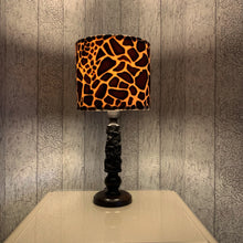 Load image into Gallery viewer, African Vintage, Tree Of Life, African Decor, Vintage Lamp, African Carved Wood, Vintage Folk Art, Wood Lamp, Table Lamp, Giraffe Gift