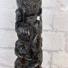 Load image into Gallery viewer, African Vintage, Tree Of Life, African Decor, Vintage Lamp, African Carved Wood, Vintage Folk Art, Wood Lamp, Table Lamp, Giraffe Gift