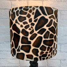 Load image into Gallery viewer, African Vintage, Tree Of Life, African Decor, Vintage Lamp, African Carved Wood, Vintage Folk Art, Wood Lamp, Table Lamp, Giraffe Gift