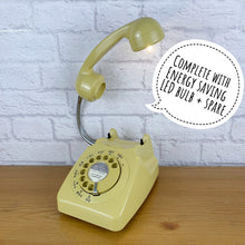Load image into Gallery viewer, Retro Telephone Lamp Mustard