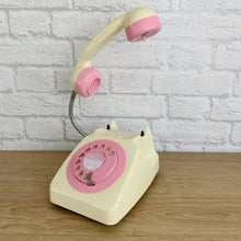 Load image into Gallery viewer, Retro Telephone Lamp Cream / Pink