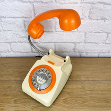 Load image into Gallery viewer, Retro Telephone Lamp Cream / Orange