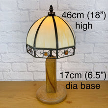 Load image into Gallery viewer, Vintage Wood Lamp, Vintage Lamp, Wood Lamp, Wood Light, Vintage Home Decor, 1940s Antique, Cottagecore, British Vintage, English Antique