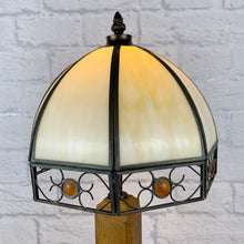 Load image into Gallery viewer, Vintage Wood Lamp, Vintage Lamp, Wood Lamp, Wood Light, Vintage Home Decor, 1940s Antique, Cottagecore, British Vintage, English Antique