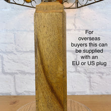 Load image into Gallery viewer, Vintage Wood Lamp, Vintage Lamp, Wood Lamp, Wood Light, Vintage Home Decor, 1940s Antique, Cottagecore, British Vintage, English Antique