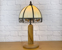 Load image into Gallery viewer, Vintage Wood Lamp, Vintage Lamp, Wood Lamp, Wood Light, Vintage Home Decor, 1940s Antique, Cottagecore, British Vintage, English Antique