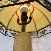 Load image into Gallery viewer, Vintage Wood Lamp, Vintage Lamp, Wood Lamp, Wood Light, Vintage Home Decor, 1940s Antique, Cottagecore, British Vintage, English Antique