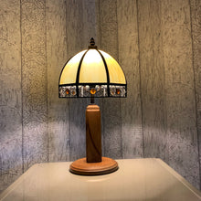 Load image into Gallery viewer, Vintage Wood Lamp, Vintage Lamp, Wood Lamp, Wood Light, Vintage Home Decor, 1940s Antique, Cottagecore, British Vintage, English Antique