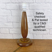 Load image into Gallery viewer, Mid Century Teak Lamp.