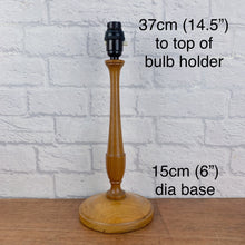 Load image into Gallery viewer, Antique Wooden Lamp Base.
