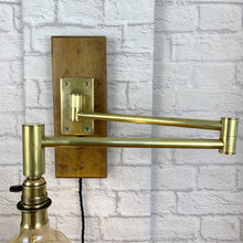 Load image into Gallery viewer, Industrial Brass Wall Light With Extending Arm.