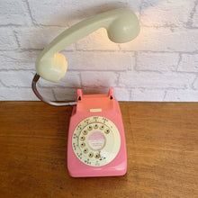 Load image into Gallery viewer, Retro Telephone Lamp Coral Pink
