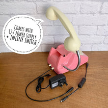 Load image into Gallery viewer, Retro Telephone Lamp Coral Pink