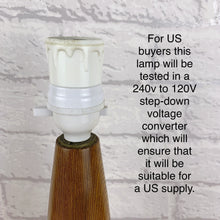 Load image into Gallery viewer, Mid Century Teak Lamp.