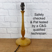 Load image into Gallery viewer, Antique Wooden Lamp Base.