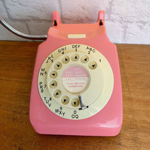 Load image into Gallery viewer, Retro Telephone Lamp Coral Pink