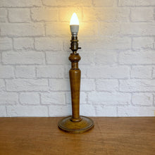 Load image into Gallery viewer, Wood Table Lamp, Vintage 1920s