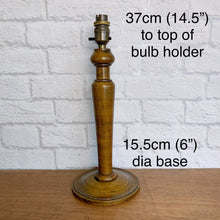 Load image into Gallery viewer, Wood Table Lamp, Vintage 1920s
