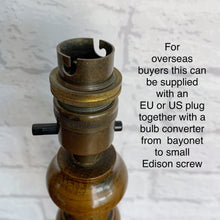 Load image into Gallery viewer, Wood Table Lamp, Vintage 1920s
