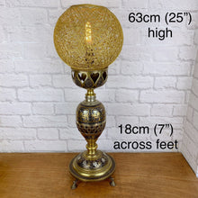 Load image into Gallery viewer, Victorian Lamp, Large Brass Lamp