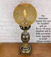 Load image into Gallery viewer, Victorian Lamp, Large Brass Lamp