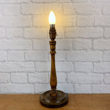 Load image into Gallery viewer, Wood Table Lamp, Vintage Wooden Lamp.
