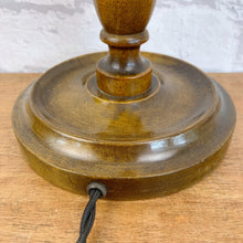 Load image into Gallery viewer, Wood Table Lamp, Vintage Wooden Lamp.