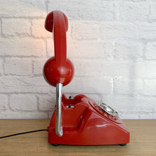 Load image into Gallery viewer, Retro Telephone Lamp Red / Chrome