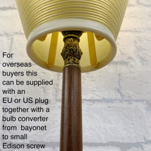 Load image into Gallery viewer, Mid Century Wood Table Lamp