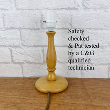 Load image into Gallery viewer, Small Wooden Lamp Base