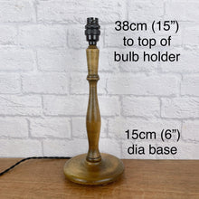 Load image into Gallery viewer, Wood Lamp Base.