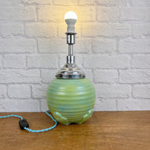 Load image into Gallery viewer, Art Deco Ceramic Beehive Lamp.