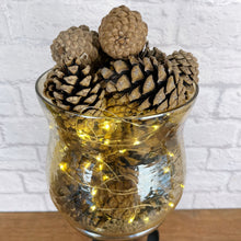 Load image into Gallery viewer, Vintage Wrought Iron & Glass Lamp.