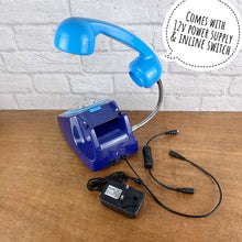 Load image into Gallery viewer, Retro Telephone Lamp Dark Blue / Sky Blue