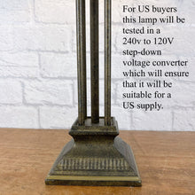 Load image into Gallery viewer, Vintage Bronze Lamp, Explorer Decor