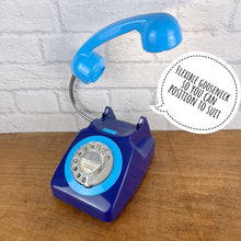 Load image into Gallery viewer, Retro Telephone Lamp Dark Blue / Sky Blue