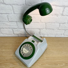 Load image into Gallery viewer, Grey & Green Desk Lamp, Office Decor.
