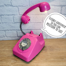 Load image into Gallery viewer, Retro Telephone Lamp Hot Pink