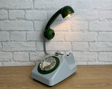 Load image into Gallery viewer, Grey & Green Desk Lamp, Office Decor.